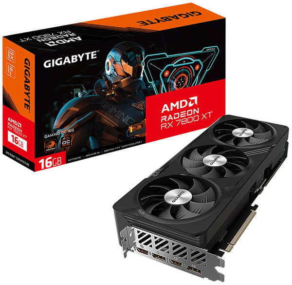 Видеокарта GIGABYTE RX7800XT GAMING OC 16GB (GV-R78XTGAMING OC-16GD) 372662549