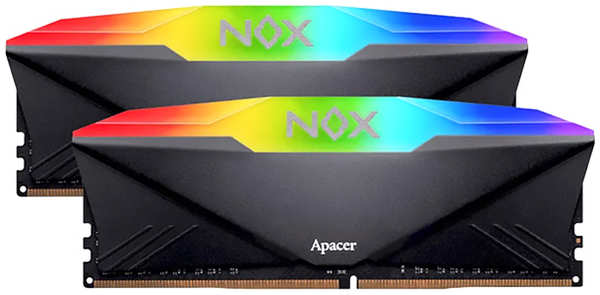 Оперативная память Apacer NOX RGB Black Gaming AH4U16G32C28YNBAA-2 DDR4 16GB 3200МГц DIMM 372662582