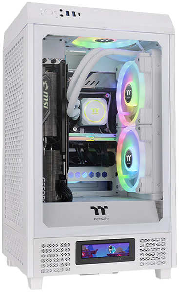 Корпус для компьютера Thermaltake The Tower 200 Snow White MiniTower (CA-1X9-00S6WN-00) 372662629