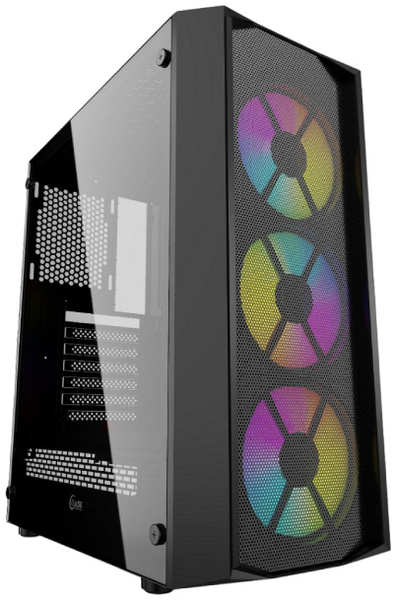 Корпус для компьютера Powercase Rhombus X3 Mesh LED MidiTower (CMRMX-L3)