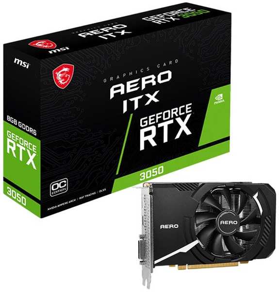 Видеокарта MSI RTX 3050 AERO ITX 8GB OCV2