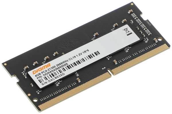Оперативная память Digma DDR4 4GB 2666MHz SO-DIMM (DGMAS42666004S) 372663603