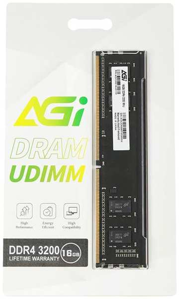 Оперативная память AGI DDR4 16GB 3200MHz DIMM (AGI320016UD138) 372663778