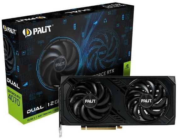 Видеокарта Palit NVIDIA GeForce RTX 4070 Dual OC 12GB (NED4070S19K 372665038