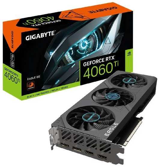 Видеокарта GIGABYTE NVIDIA GeForce RTX 4060 Ti EAGLE 8GB (GV-N406TEAGLE-8GD) 372665136