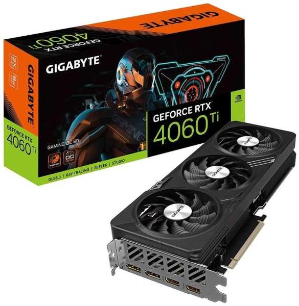 Видеокарта GIGABYTE NVIDIA GeForce RTX 4060 Ti GAMING OC 16GB (GV-N406TGAMING)