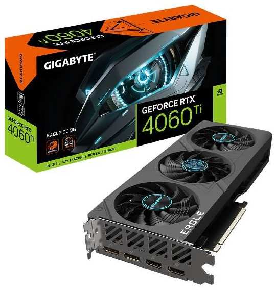 Видеокарта GIGABYTE NVIDIA GeForce RTX 4060 Ti EAGLE OC 8GB (GV-N406TEAGLE OC-8GD) 372665695