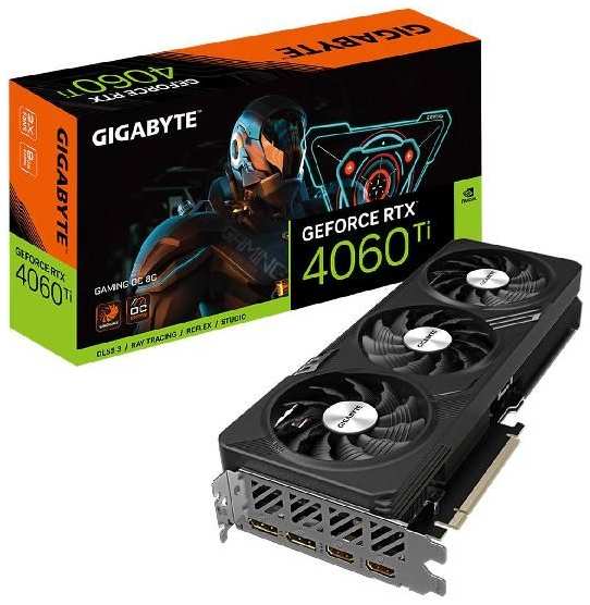 Видеокарта GIGABYTE NVIDIA GeForce RTX 4060 Ti GAMING OC 8GB (GV-N406TGAMING OC-8GD)