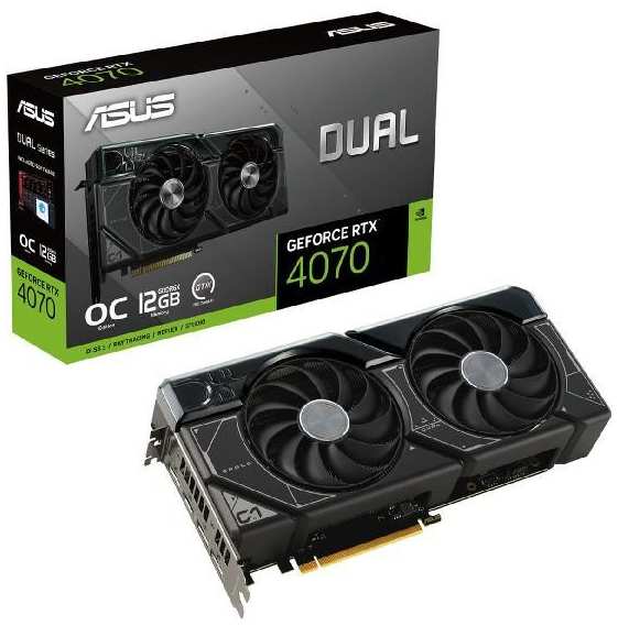 Видеокарта ASUS NVIDIA GeForce RTX 4070 DUAL OC 12GB (DUAL-RTX4070-O12G)