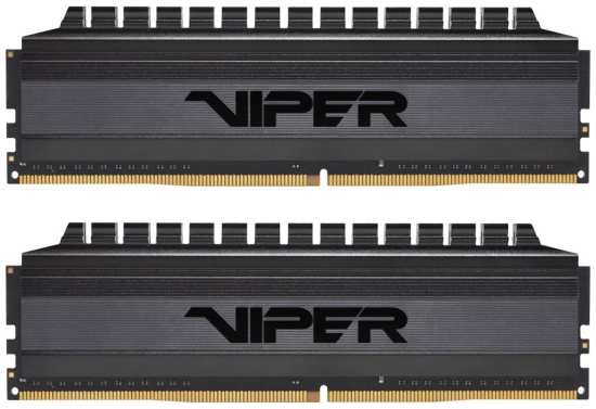 Оперативная память Patriot Memory 8GB Viper 4 Blackout DDR4 3000Mhz (PVB48G300C6K)