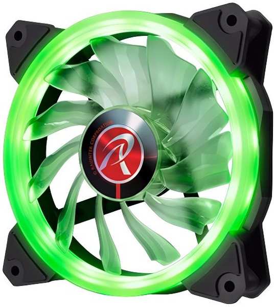 Корпусной вентилятор RAIJINTEK IRIS 12 GREEN 0R400042 372673098