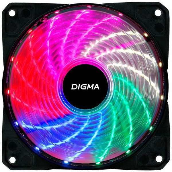 Вентилятор для компьютера Digma DFAN-FRGB2 120x120x25mm 3-pin 4-pin Molex23dB 115 372673723
