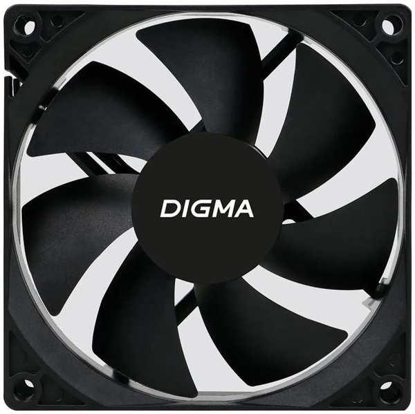 Вентилятор для компьютера Digma DFAN-90 90x90x25mm 3-pin 4-pin Molex23dB 82gr Ret