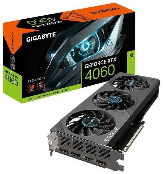 Видеокарта GIGABYTE GeForce RTX 4060 Eagle OC 8Gb (GV-N4060EAGLE OC-8 372675185