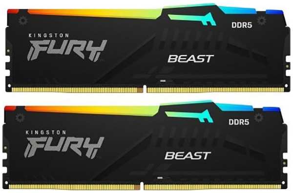 Оперативная память Kingston FURY Beast RGB XMP DIMM DDR5 64GB (2x32GB) 6000 M 372675329