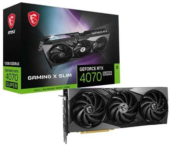 Видеокарта MSI GeForce RTX 4070 Super 12G Gaming X Slim 372675909