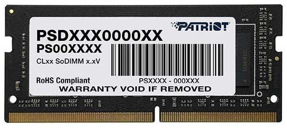 Оперативная память Patriot 16GB Signature DDR4 2666Mhz (PSD416G266681S) 372676758