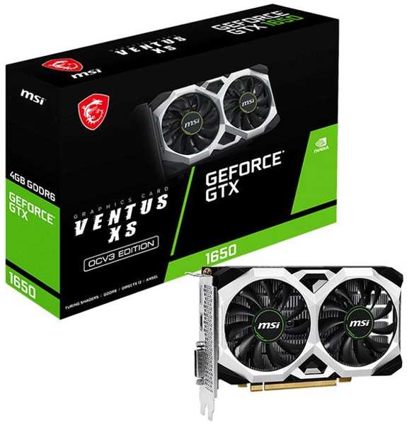 Видеокарта MSI GeForce GTX 1650 D6 VENTUS XS OCV3 4GB (GTX 1650 372679693