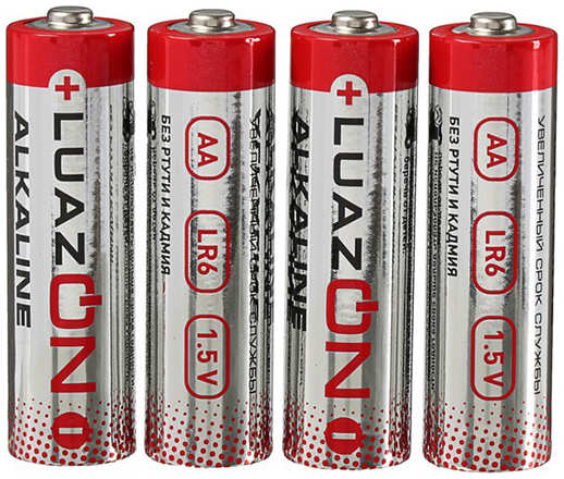 Батарейка алкалиновая (щелочная) LuazON AA, LR6, 40шт (5524279)