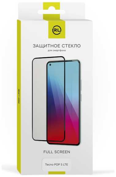 Защитное стекло для смартфона Red Line Tecno POP 5 LTE Full Screen черный