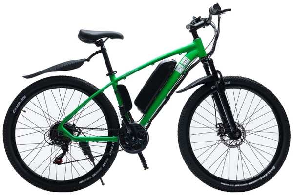 Электрический велосипед FURENDO E-X5 350 зеленый матовый 372831641