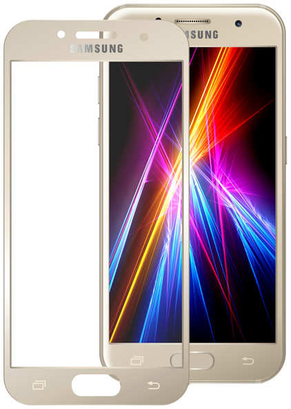 Защитное стекло для смартфона MOBIUS Galaxy A3 2017 3D Full Cover Gold