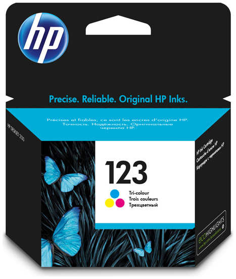 Картридж для струйного принтера HP 123 цветной F6V16AE