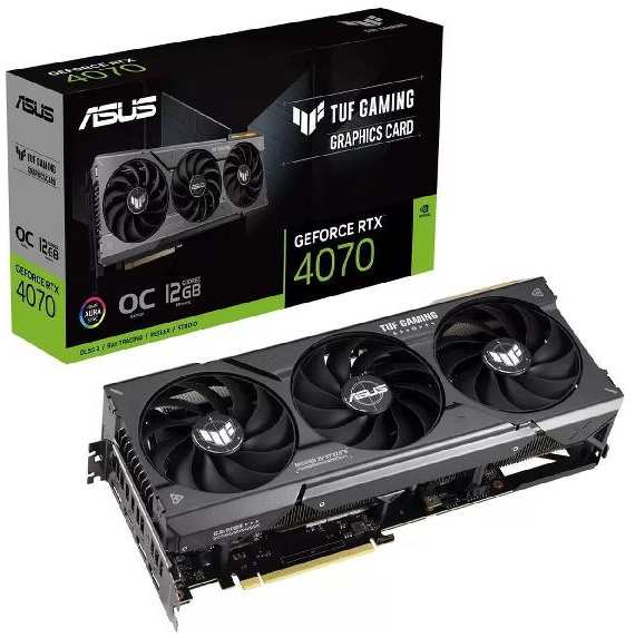 Видеокарта ASUS NVIDIA GeForce RTX 4070 TUF Gaming OC 12GB (TUF-RTX4070-O12G-GAMING) 3774403801