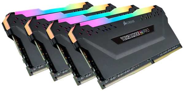 Оперативная память Corsair Vengeance RGB PRO DDR4 32 ГБ 3600МГц DIMM (CMW32GX4M4D3600C18) (4x8Gb Kit) 3774403833