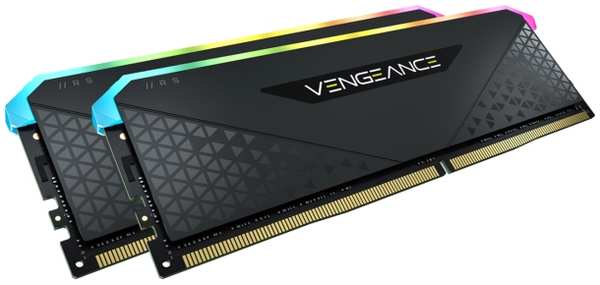 Оперативная память Corsair Vengeance RGB RS DDR4 16 ГБ 3200МГц DIMM (CMG16GX4M2E3200C16) (2x8Gb Kit)