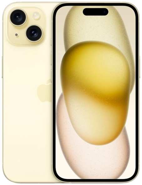 Смартфон Apple iPhone 15 128GB nanoSim/eSim Yellow 3774405268