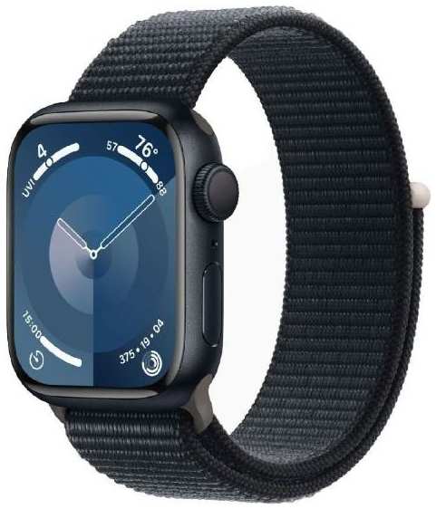 Смарт-часы Apple Series 9 41mm Midnight Aluminum Case with Midnight Sport Loop (MR8Y3)