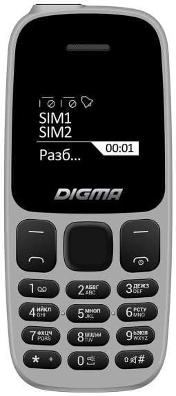 Мобильный телефон Digma Linx A106 Grey (LT1065PM) 3774411774
