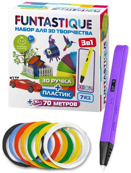 3D-ручка Набор Funtastique RP800A VL-PLA-7 3774413415