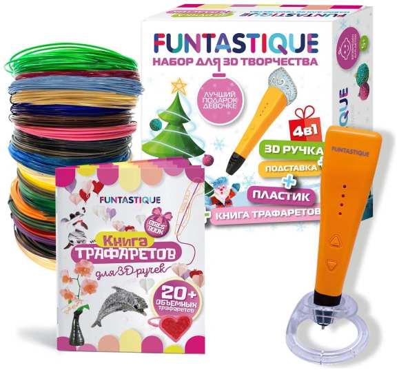 3D-ручка Набор Funtastique 4-1-FPN04O-PLA-20-SB-GIRLS 3774413823