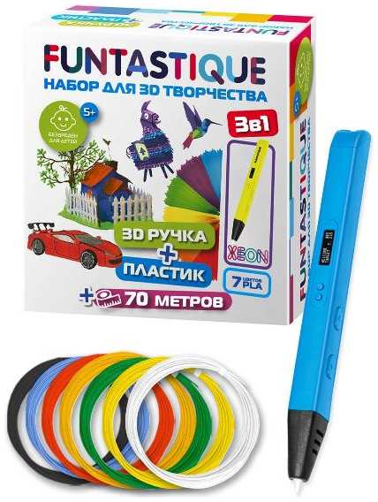 3D-ручка Набор Funtastique RP800A BU-PLA-7 3774413868