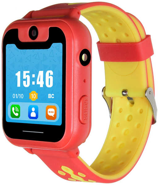 Часы с GPS трекером Digma Kid K7m Red/Yellow 3774427826