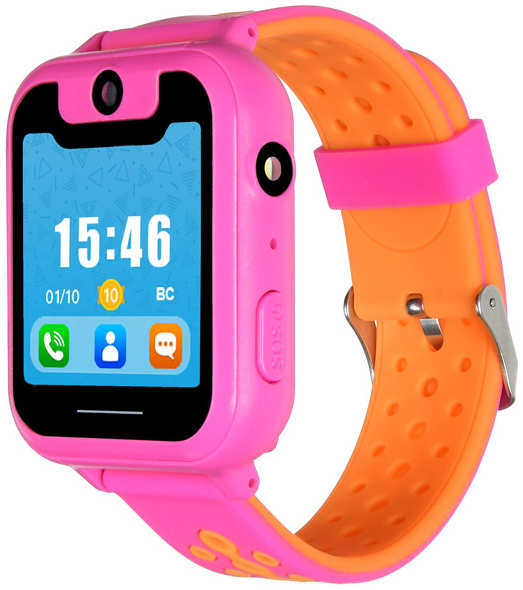 Часы с GPS трекером Digma Kid K7m Pink/Orange 3774427828