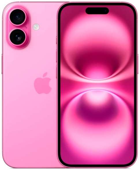 Смартфон Apple iPhone 16 128GB Dual Sim Pink 3774492236