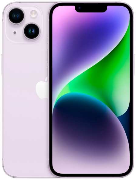 Восстановленный смартфон Apple iPhone 14 128GB eSim Purple, хороший 3774496476