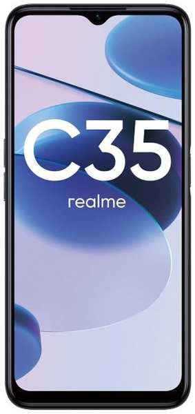 Восстановленный смартфон realme С35 4/128GB Glowing Black (RMX3511), хороший 3774499140