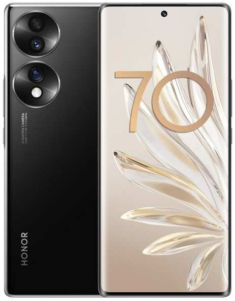 Восстановленный смартфон HONOR 70 8/256Gb Midnight Black, хороший 3774499870