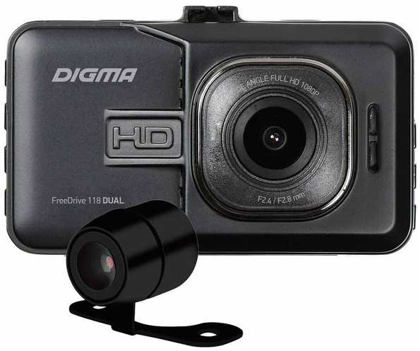 Видеорегистратор Digma FreeDrive 118 Dual Black 3784466516