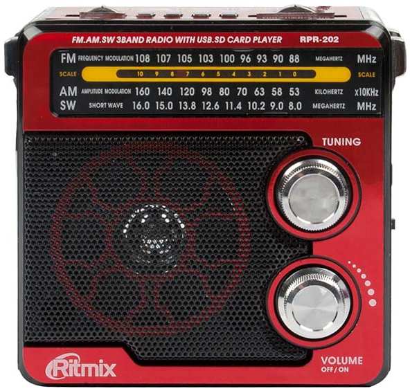 Радиоприемник Ritmix RPR-202 Red 3784484323