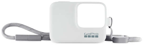 Силиконовый чехол с ремешком GoPro белый (ACSST-002) 3784485482