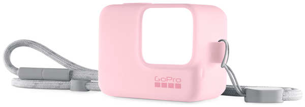 Силиконовый чехол с ремешком GoPro розовый ACSST-004 3784485677