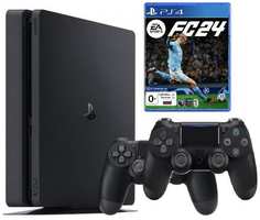 Игровая консоль PS4 Sony Playstation 4 Slim 500GB + FC24 +Геймпад