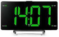 Радио-часы Hyundai H-RCL246 зеленая подсветка
