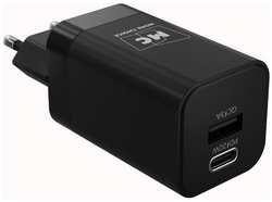 Сетевое зарядное устройство More Choice 1USB+1Type-C 3.0A PD 20W+QC3.0 NC85