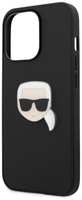Чехол Karl Lagerfeld на iPhone 13 Pro Max PU leather Karl's head Patch
